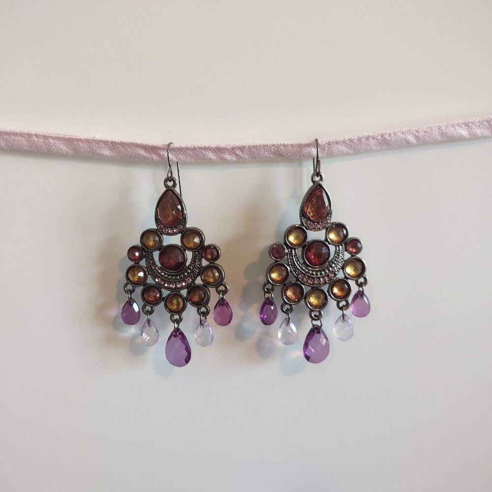Vintage costume oriental boho earrings